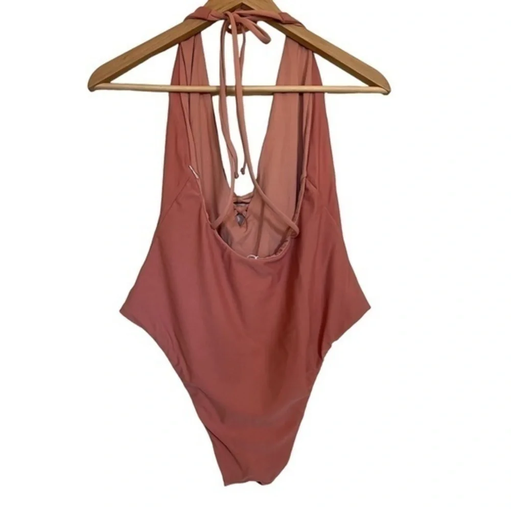 B. Swim Lush Plunge Space One Piece Swimsuit Size L